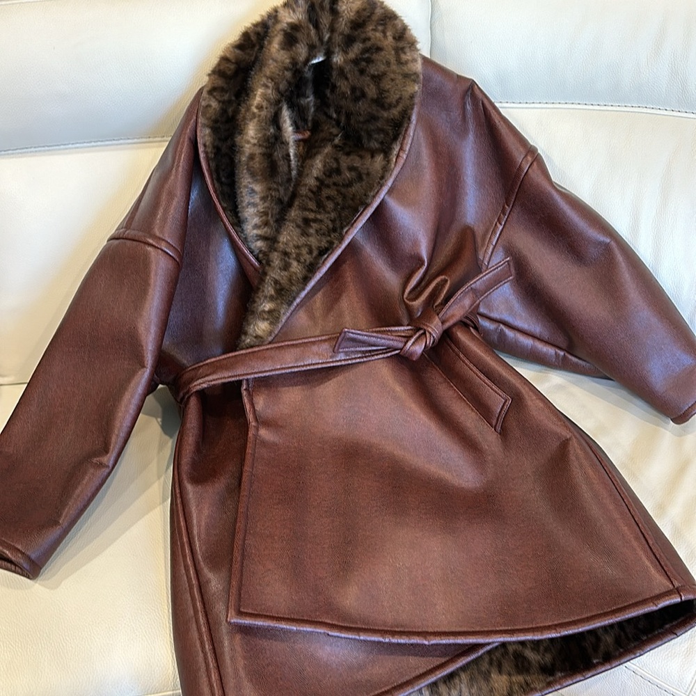 NWT Faux Fur Balenciaga FW Runway Coat